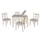 International Concepts Rectangle Table with 4 San Remo Juvenile Chairs, 24 W, 33.1 L, 22.2 H, Wood, Unfinished K-JT2532L-CC105-4 - alternate 1